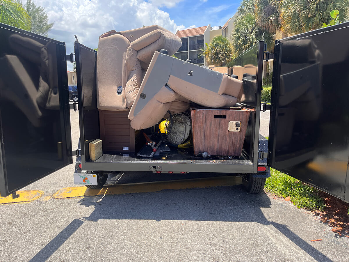 Dump trailer - junk removal and haul away of debris and trash