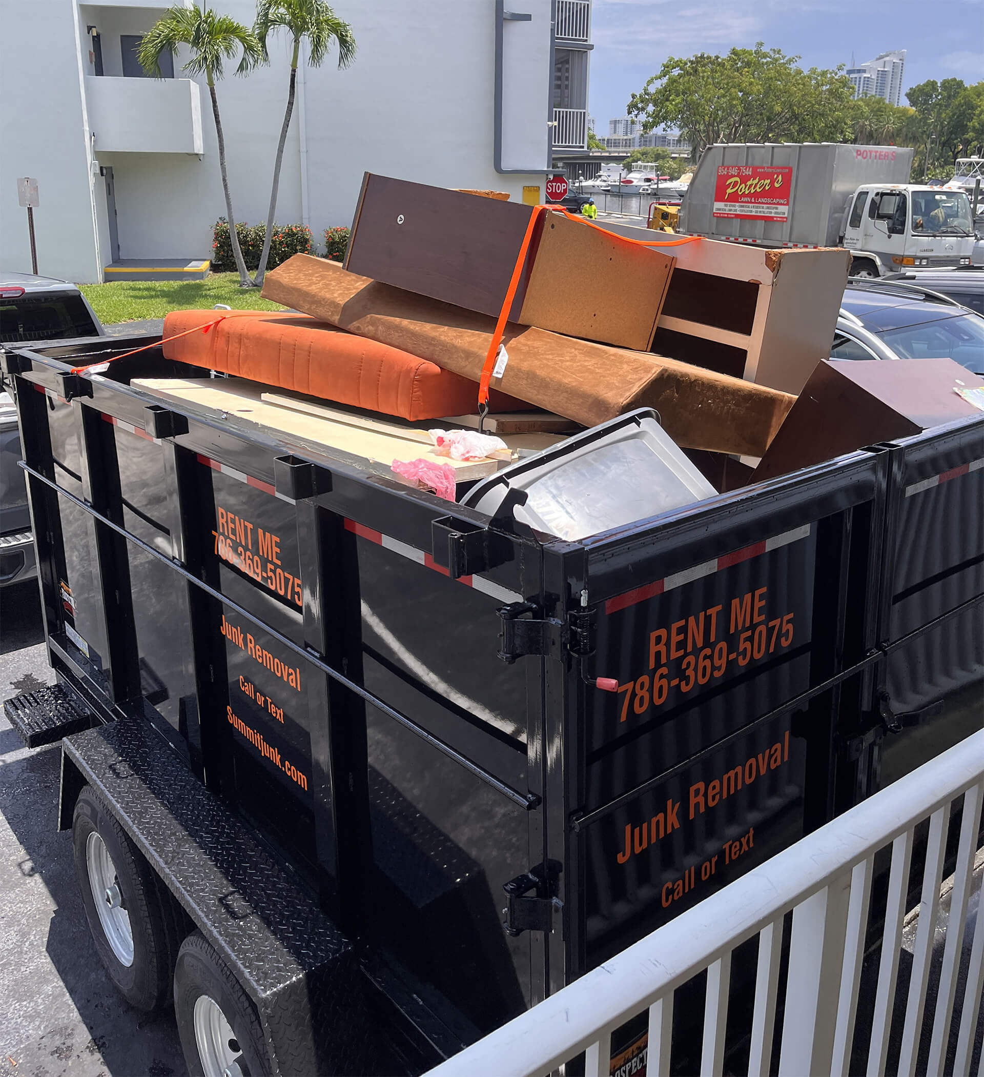 Dump Trailer Rental in Miami, Florida - By Summit Junk