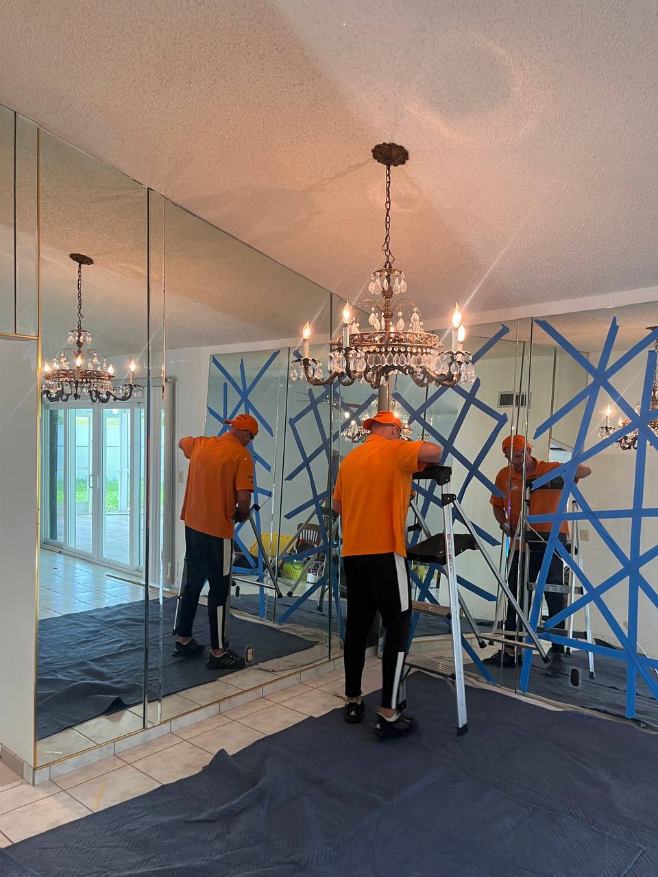 North miami wall mirror removal